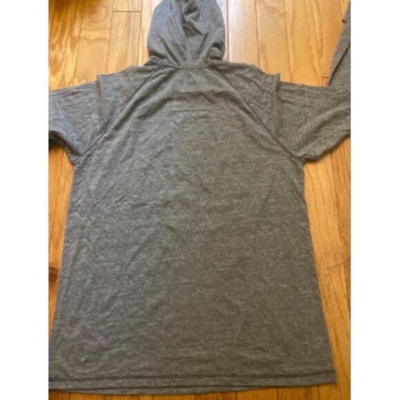 One Messy Bun Grey Gangster Wrapper Graphic casual Hooded Long Sleeve Shirt lrg - Picture 7 of 8